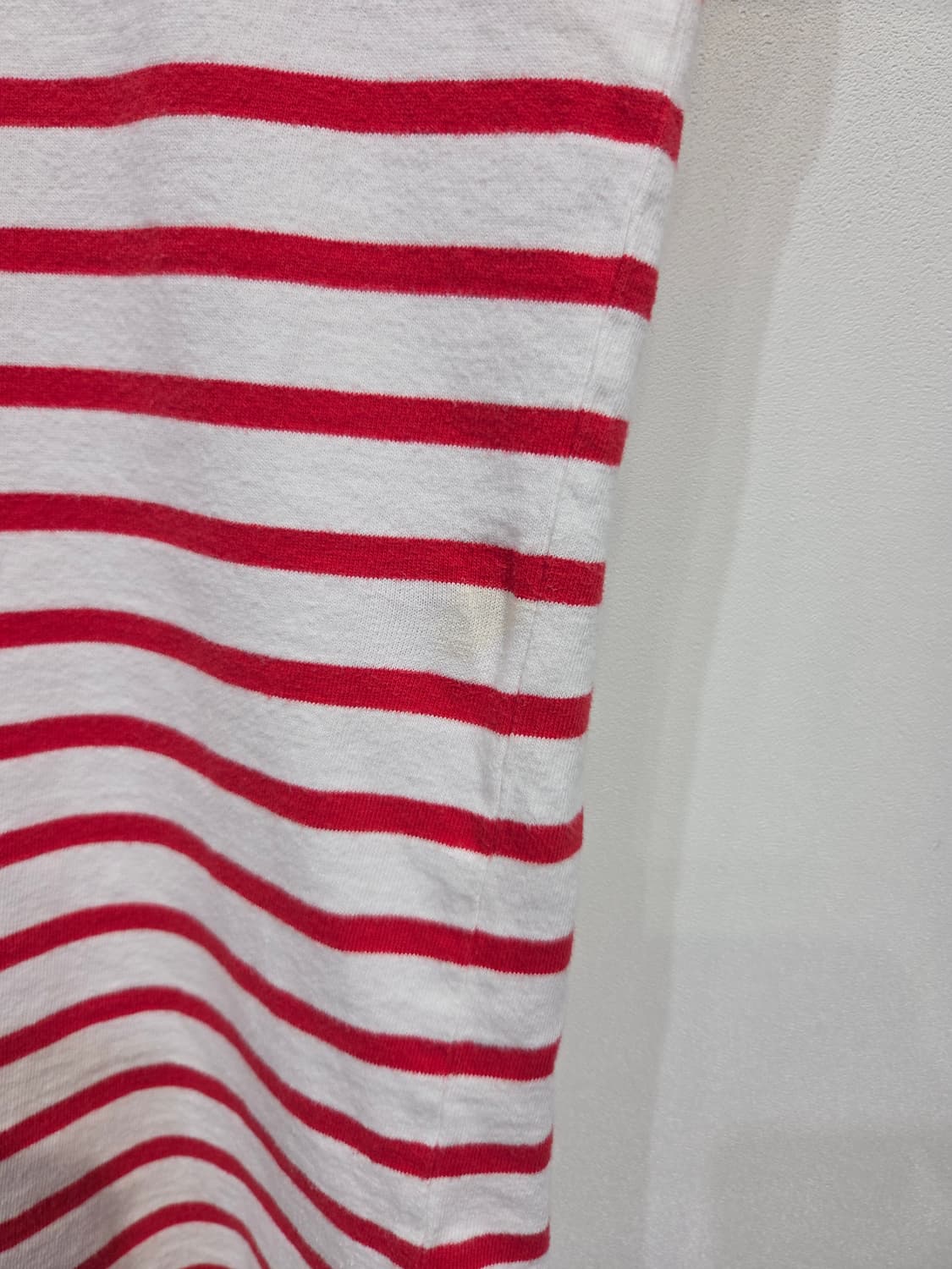 SAINT JAMES 세인트제임스 레드 스트라이프 반팔 티셔츠 상품이미지5