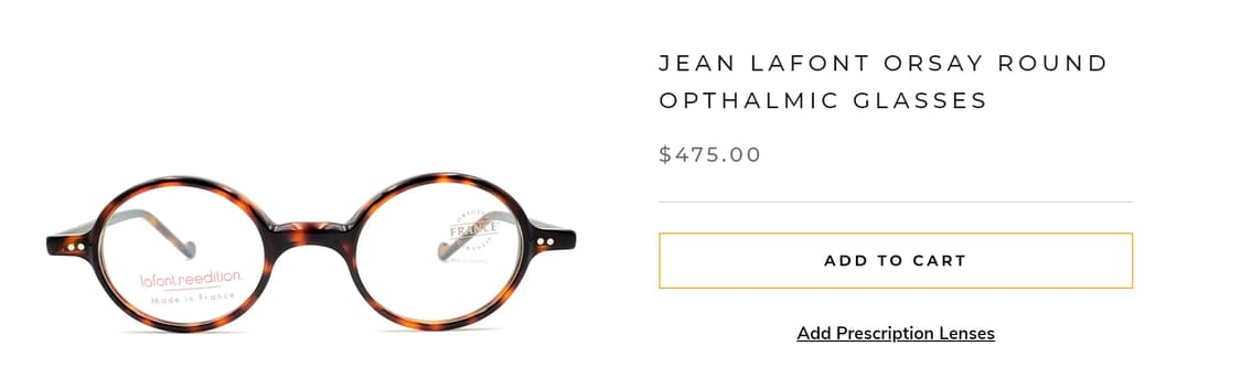 라퐁 lafont orsay 프랑스 동글이 김구 존레논 스몰안경 0171 상품이미지8
