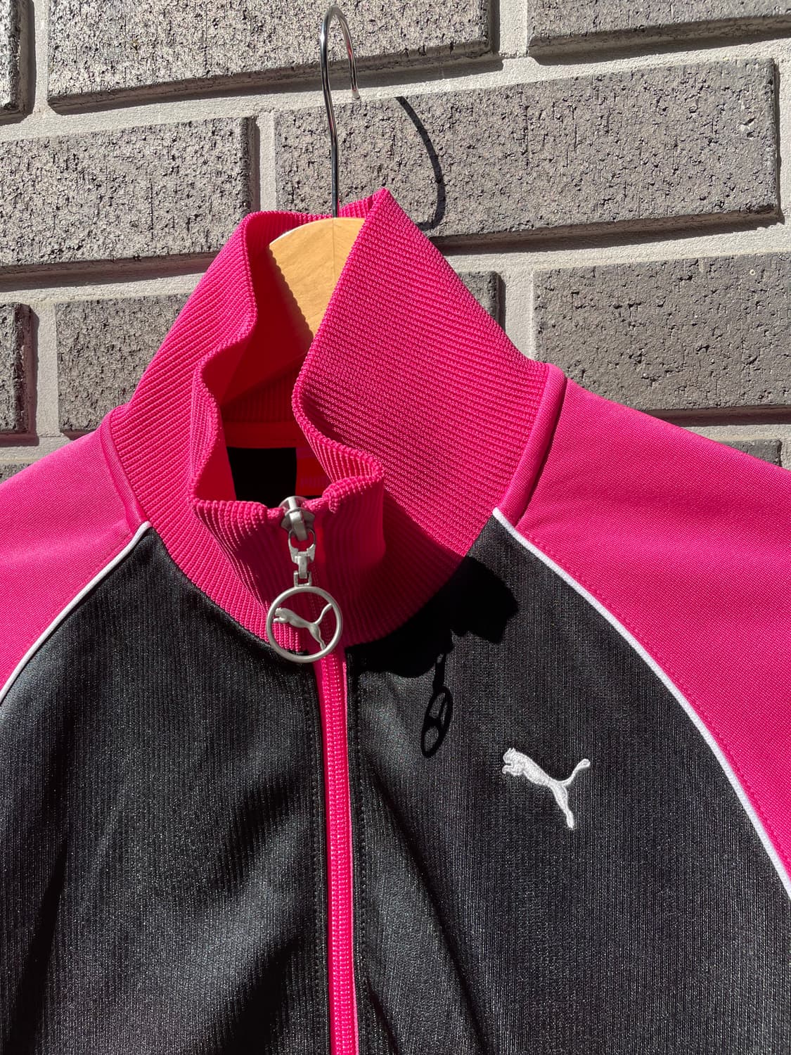 Puma 퓨마 로고 트랙 자켓 블랙 핑크 상품이미지5