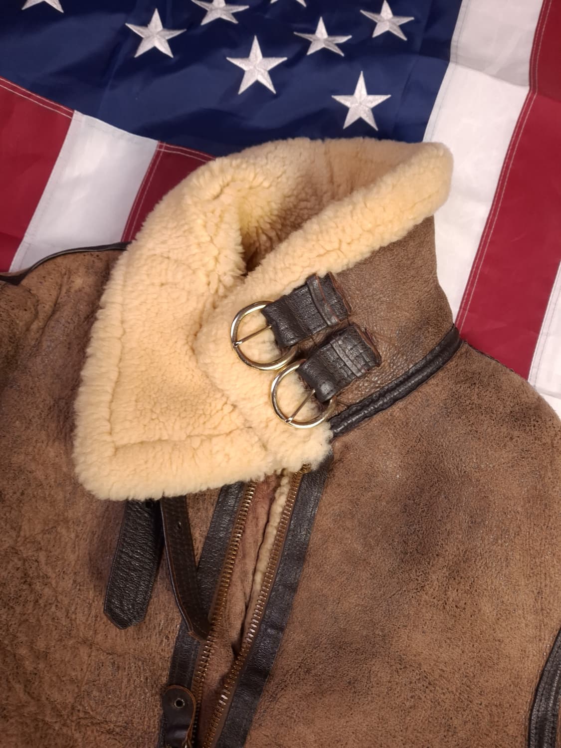 오리지날 미국제조 미공군 TYPE 항공 폭격기 무스탕 상품이미지8