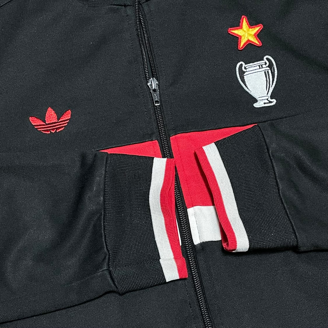 [2XL] 아디다스 블랙 AC밀란 트랙탑 져지 상품이미지3