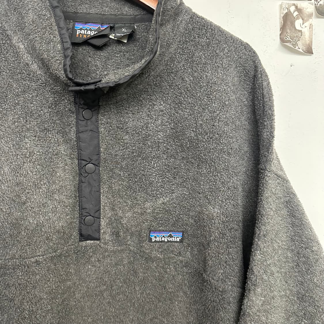 90‘s 파타고니아 신칠라 스냅티 ’차콜/블랙‘ 상품이미지5