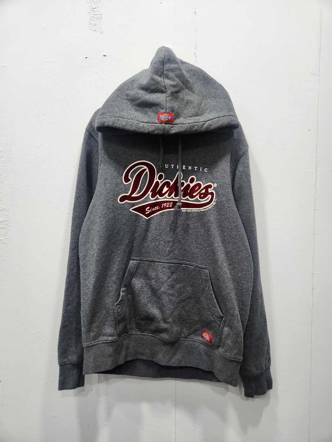 디키즈(Dickies)의 회색 기모 후드티 남녀공용 95사이즈 상품이미지1