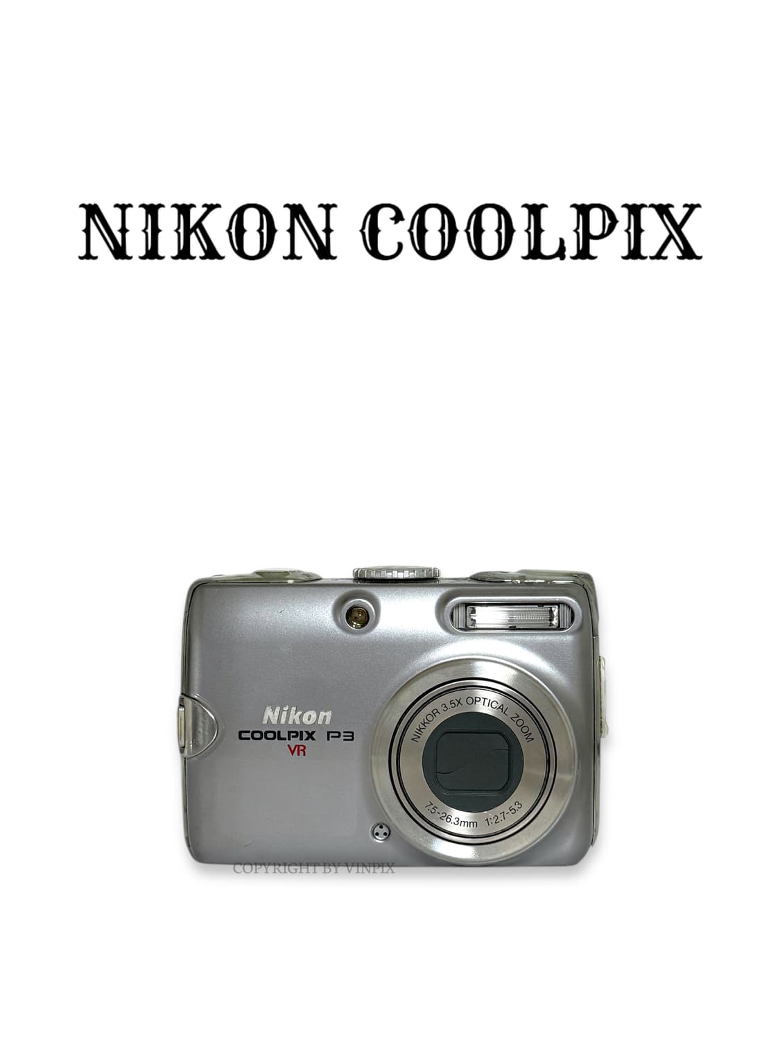 니콘 쿨픽스 P3(coolpix p3) 빈티지 디지털 카메라 디카 상품이미지1