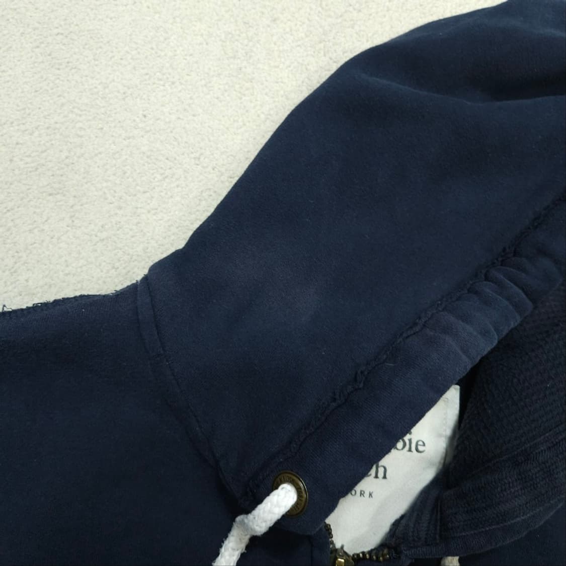아베크롬비 아치 로고 후드 집업 M 네이비 상품이미지8