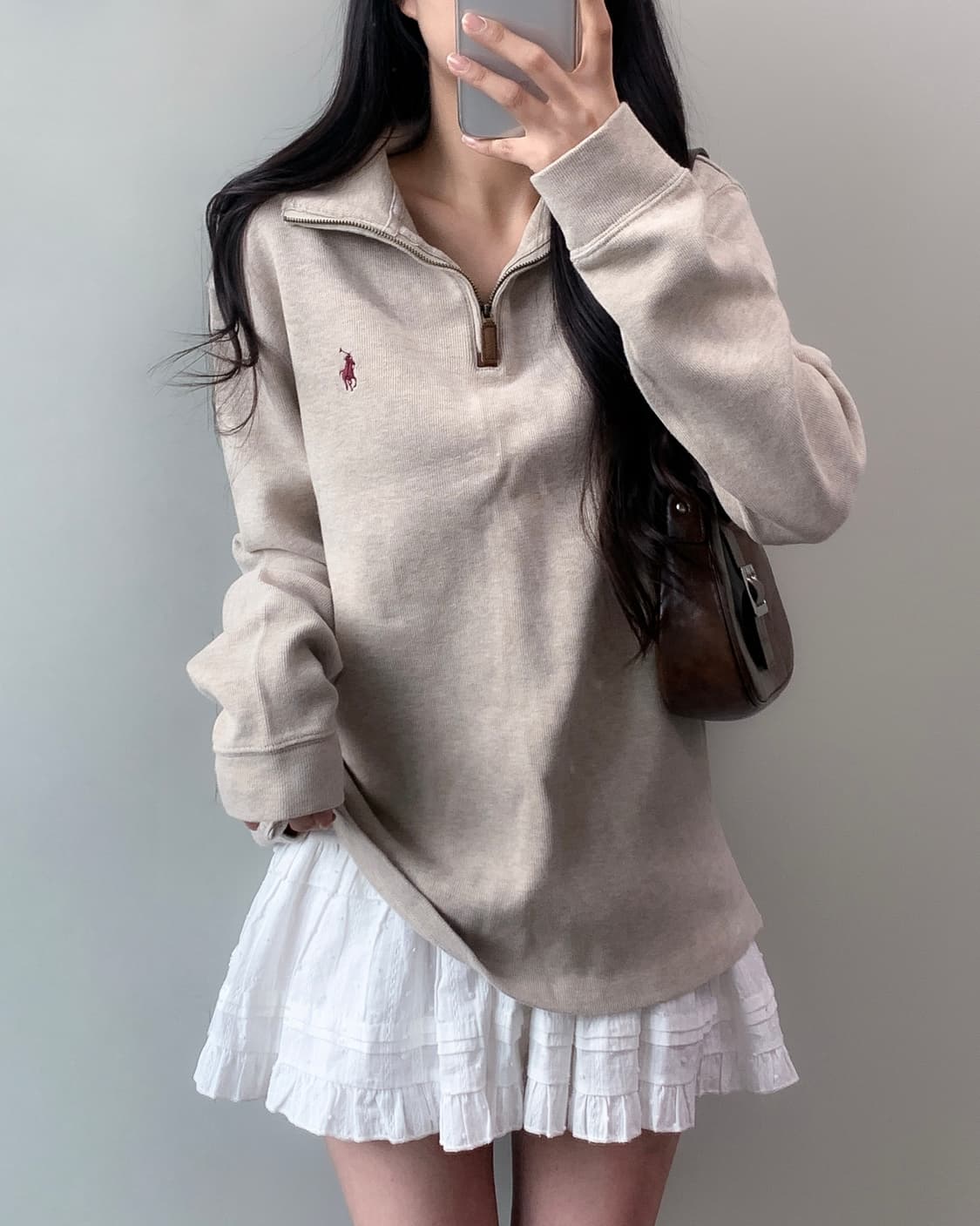 폴로 반집업 니트 상품이미지1