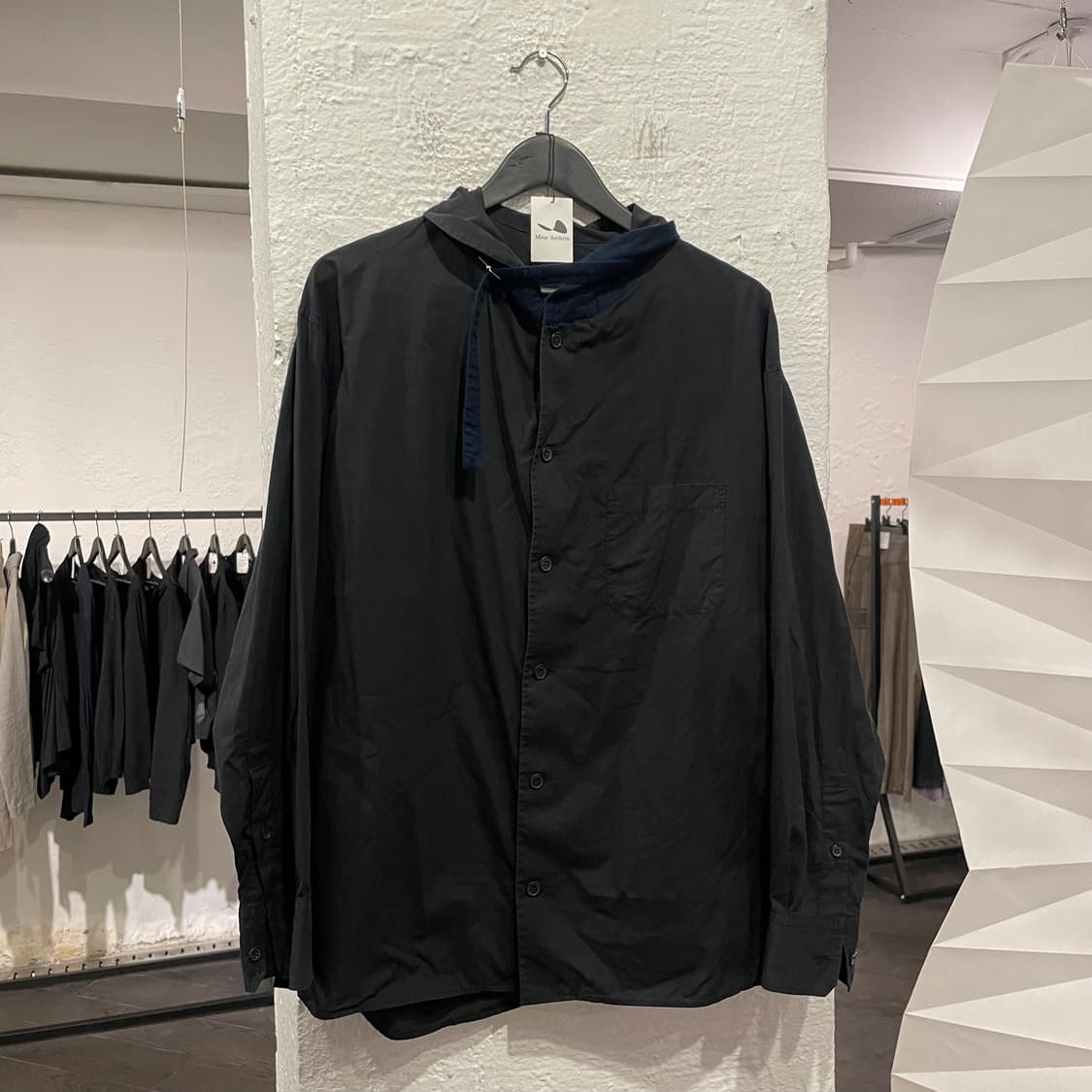 요지야마모토 뿌르옴므 숄카라 스트랩 셔츠 상품이미지1