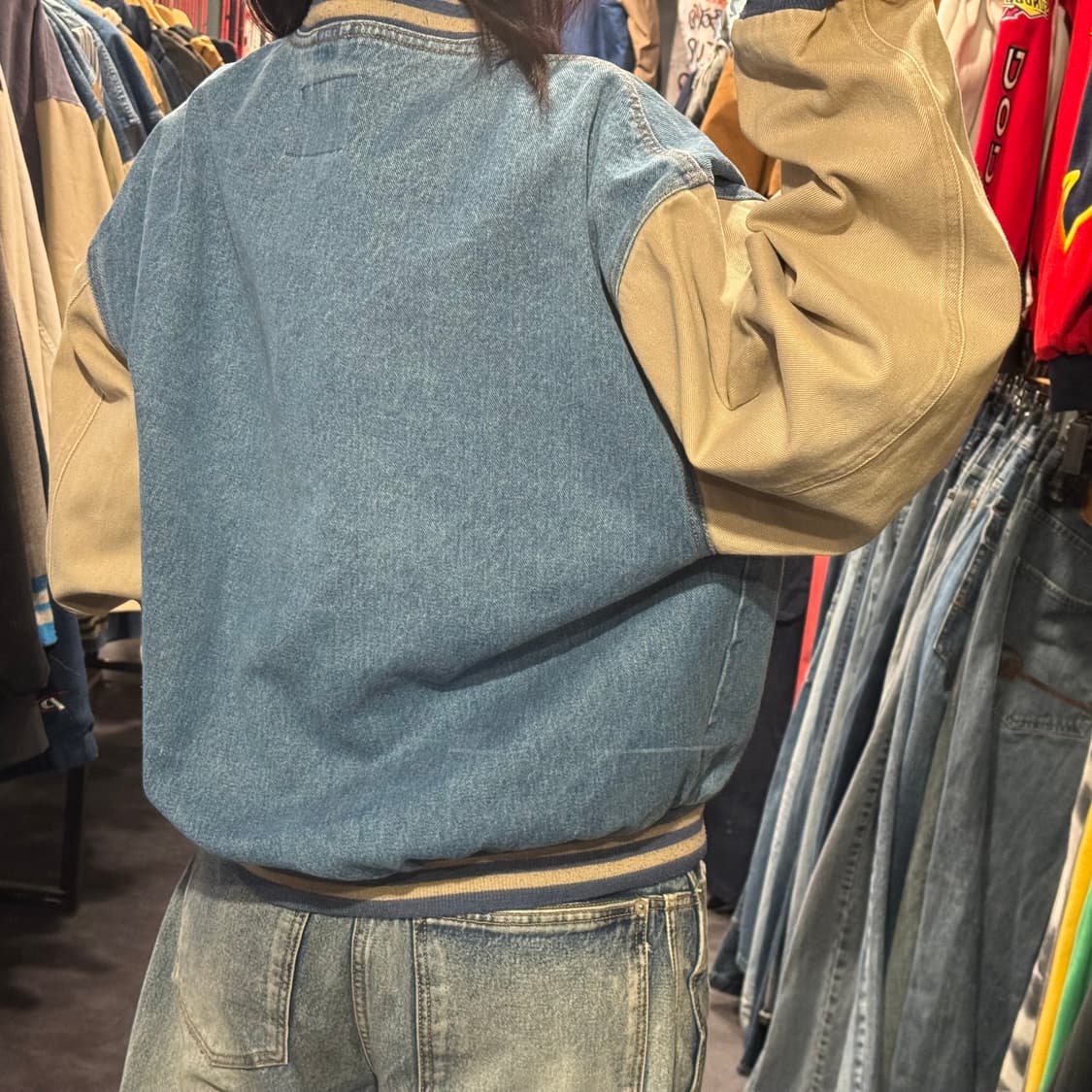 [IM] 빈티지 데님 바시티자켓 상품이미지5