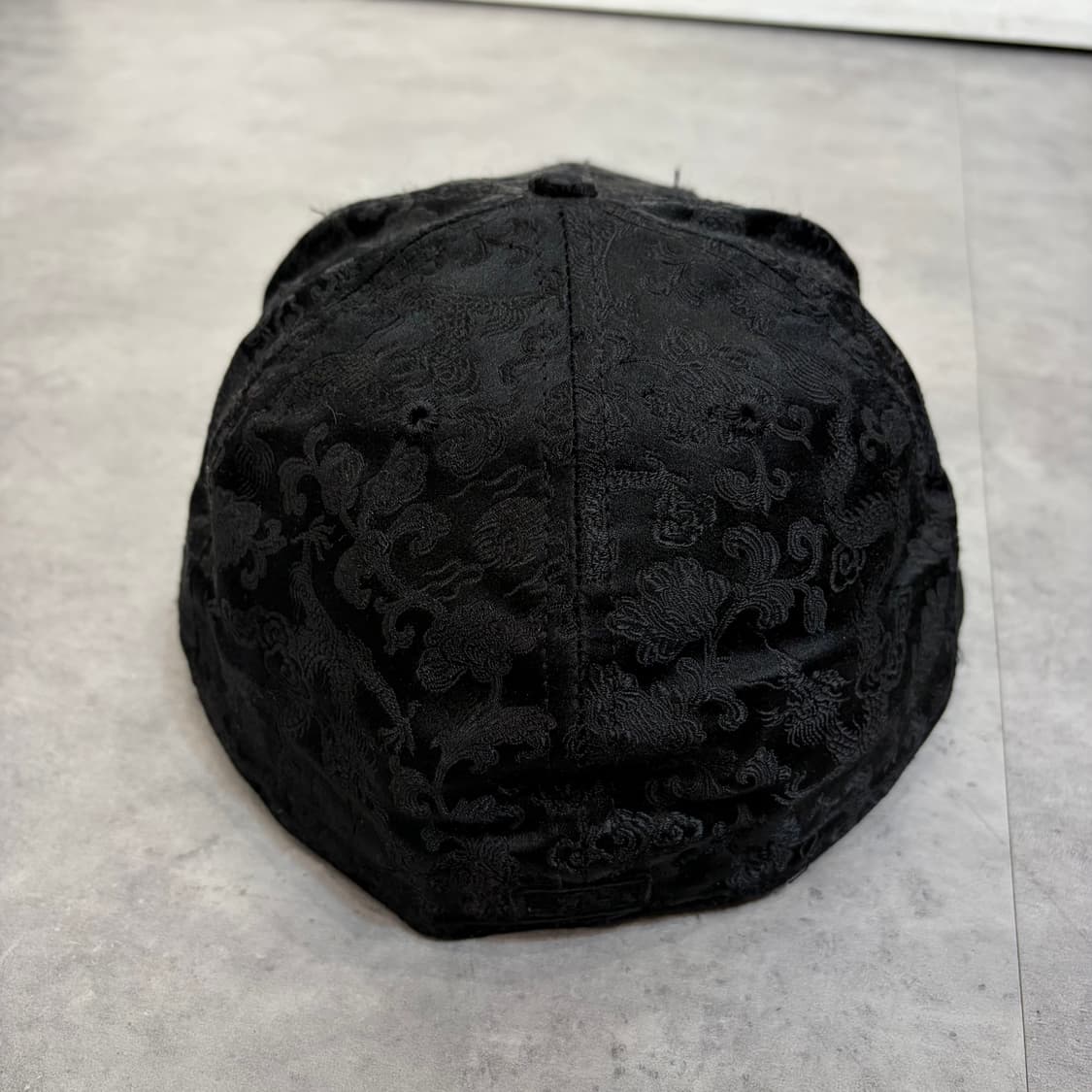 7 뉴에라 뉴욕 양키스 59FIFTY 빈티지 자수 피티드 캡 모자 블랙 상품이미지3