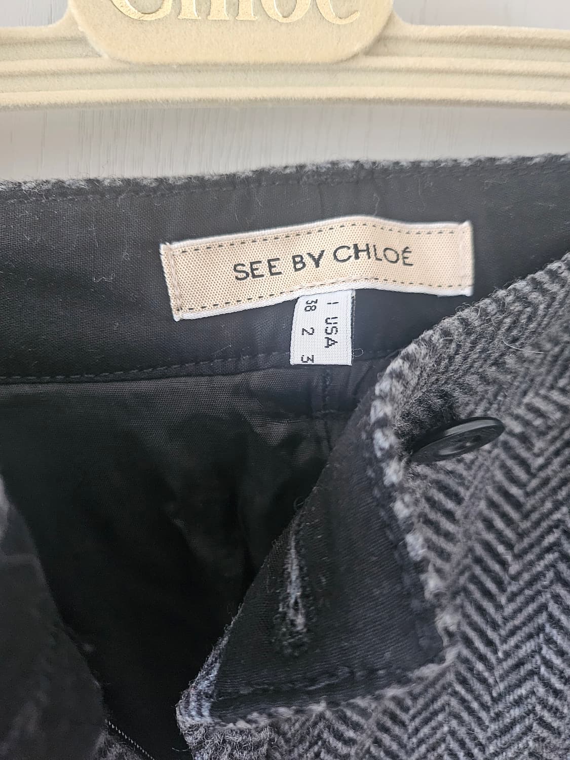 씨바이끌로에 모직 반바지 상품이미지3