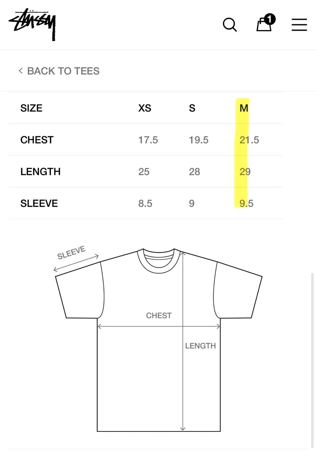  (새상품 M) 정품 스투시 BASIC STUSSY TEE 상품이미지6