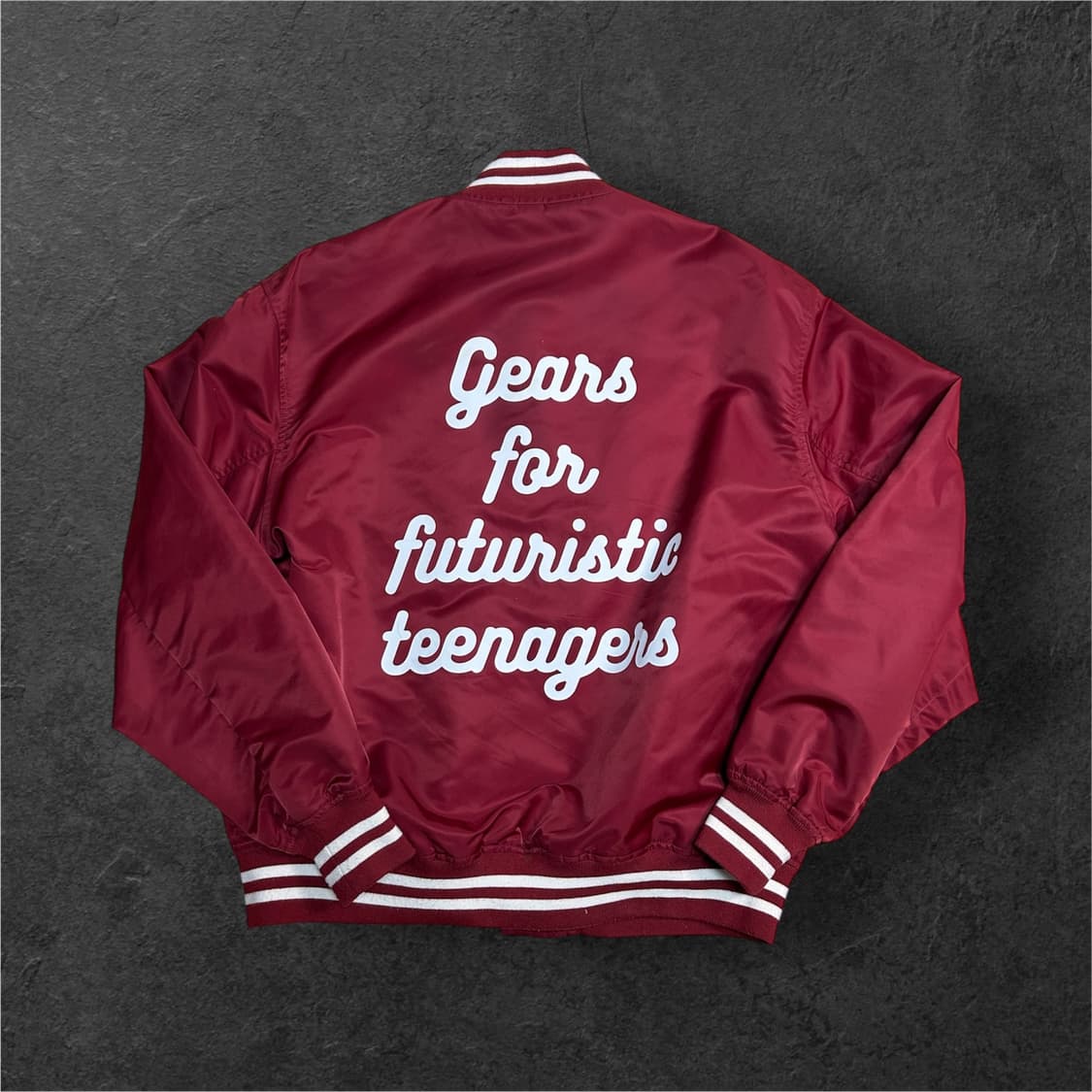 휴먼메이드 나일론 스타디움 자켓 버건디 S 상품이미지3