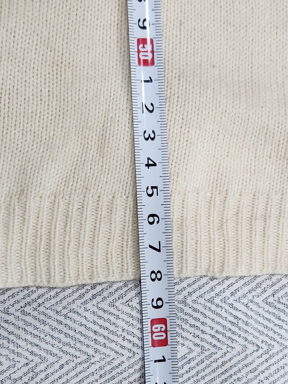 [S] 타미힐피거 램스울 혼방 아이보리 니트 여성 S 상품이미지10