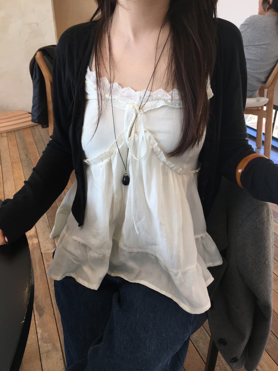 Shine lace sleevless 상품이미지1