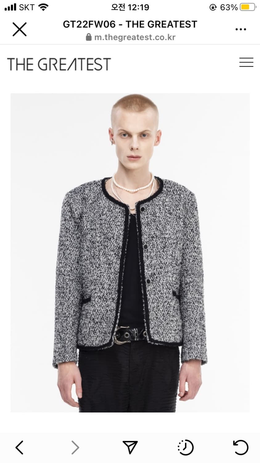 더 그레이티스트 트위드자켓 상품이미지1