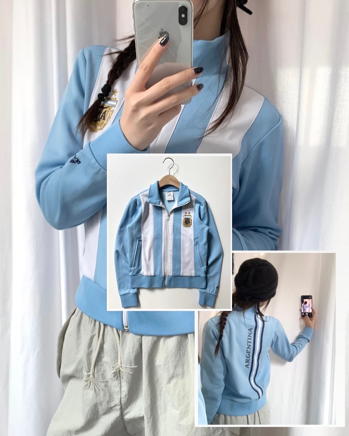 Adidas 아디다스 아르헨티나 크롭 져지 상품이미지1