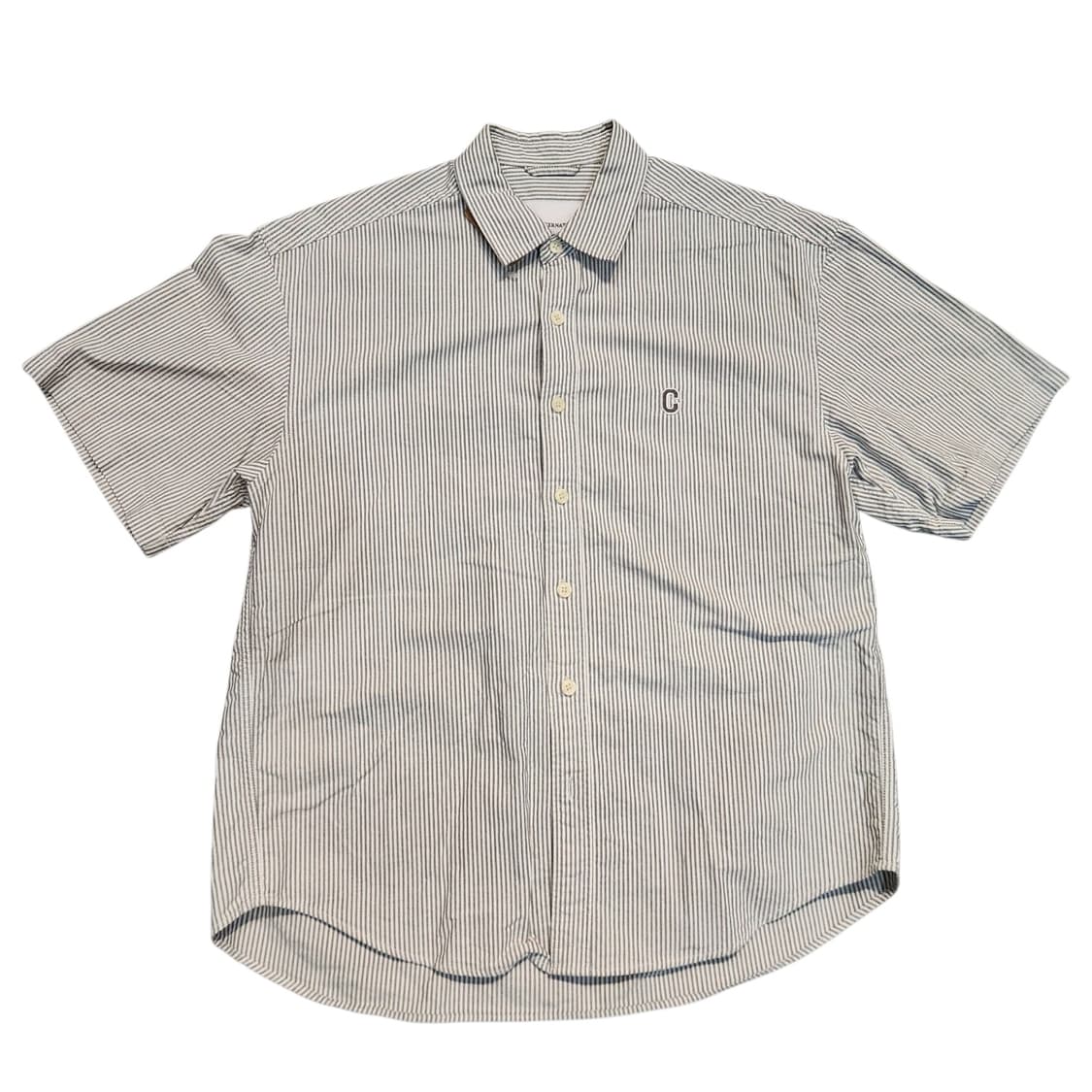 커버낫 스트라이프 반팔 셔츠 (S) 상품이미지1