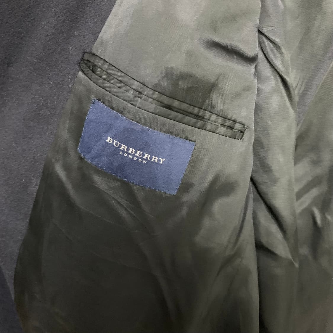 버버리 빈티지 블랙 롱 버튼 코트 남성 남녀공용 상품이미지9