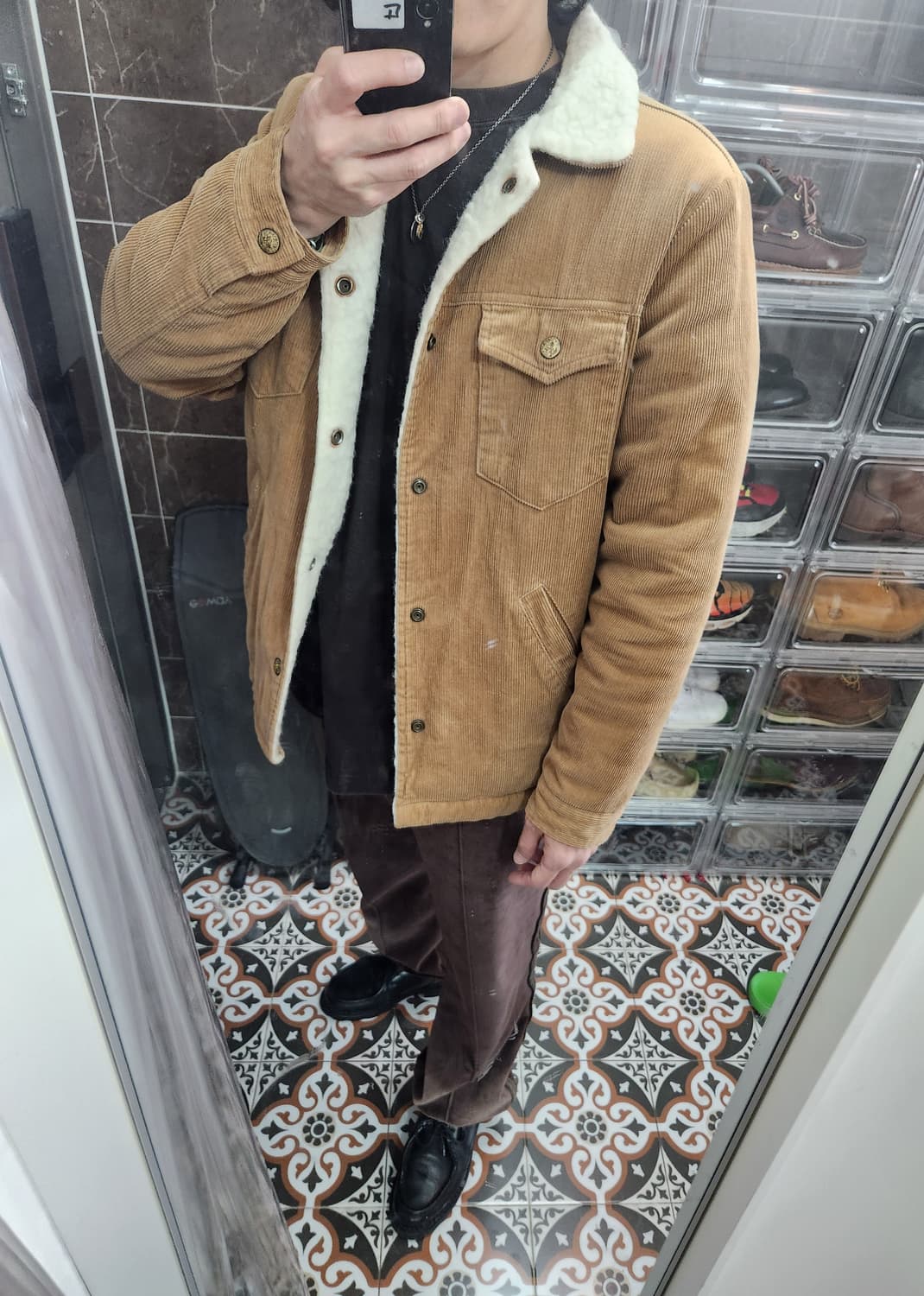 (착샷) 아웃스탠딩 빈티지 웨스턴 양모 코듀로이 자켓 상품이미지8