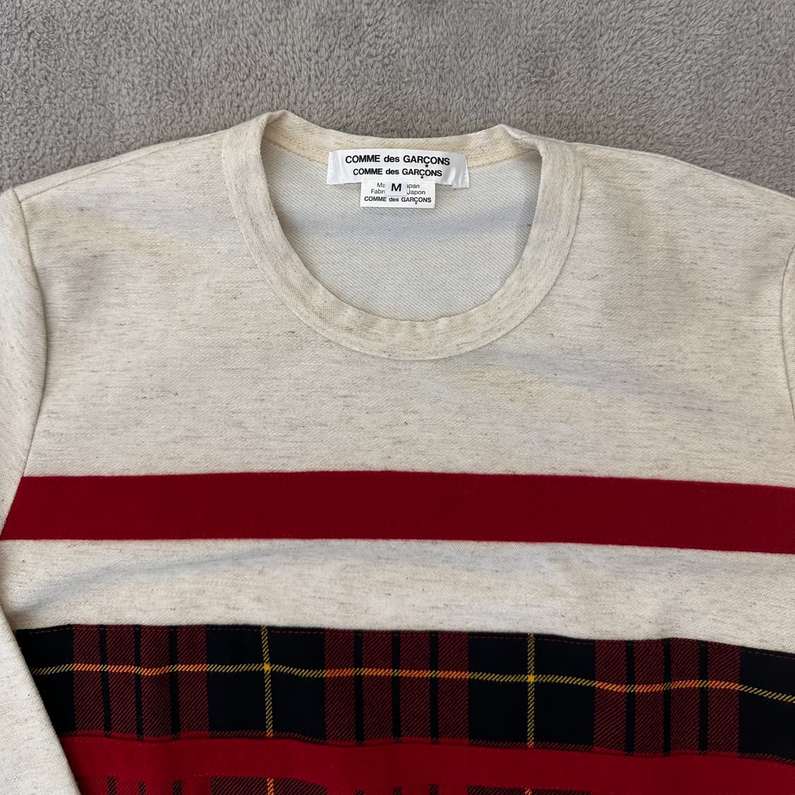 꼼데가르송 스트라이프&레이스 롱슬리브 상품이미지2