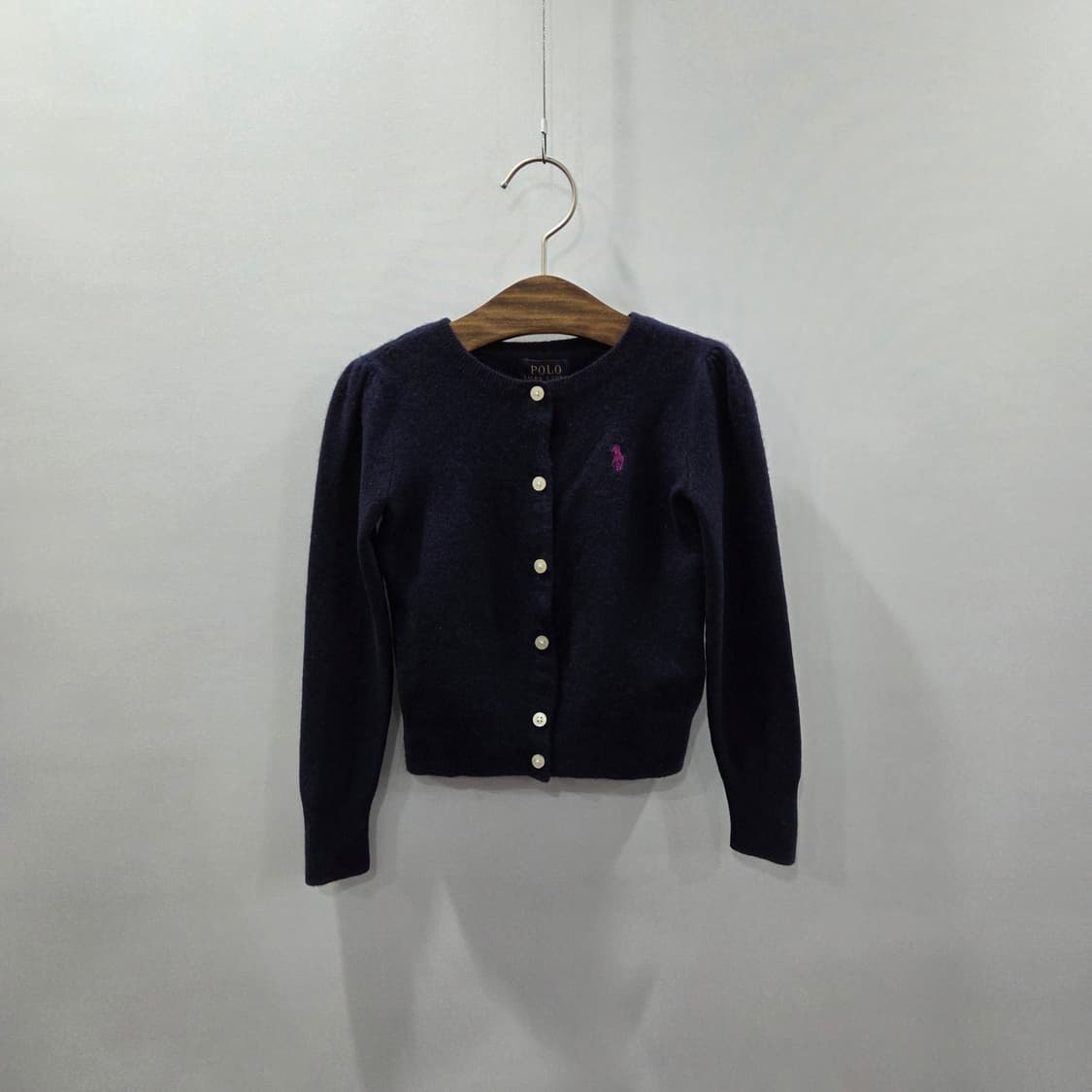 폴로랄프로렌 여아 울 니트 가디건 네이비 5 상품이미지1