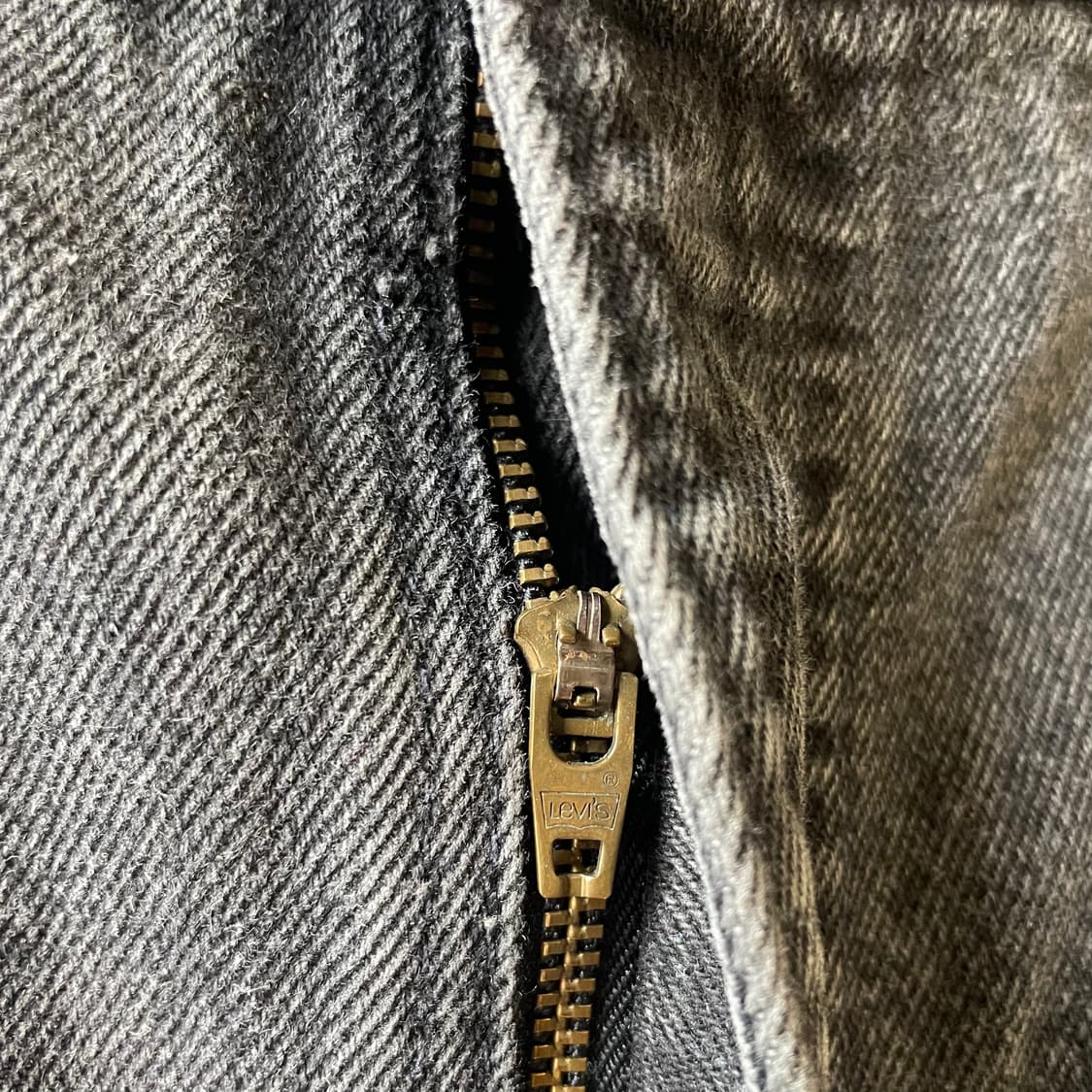 90s 리바이스550 흑청데님팬츠 USA 상품이미지5