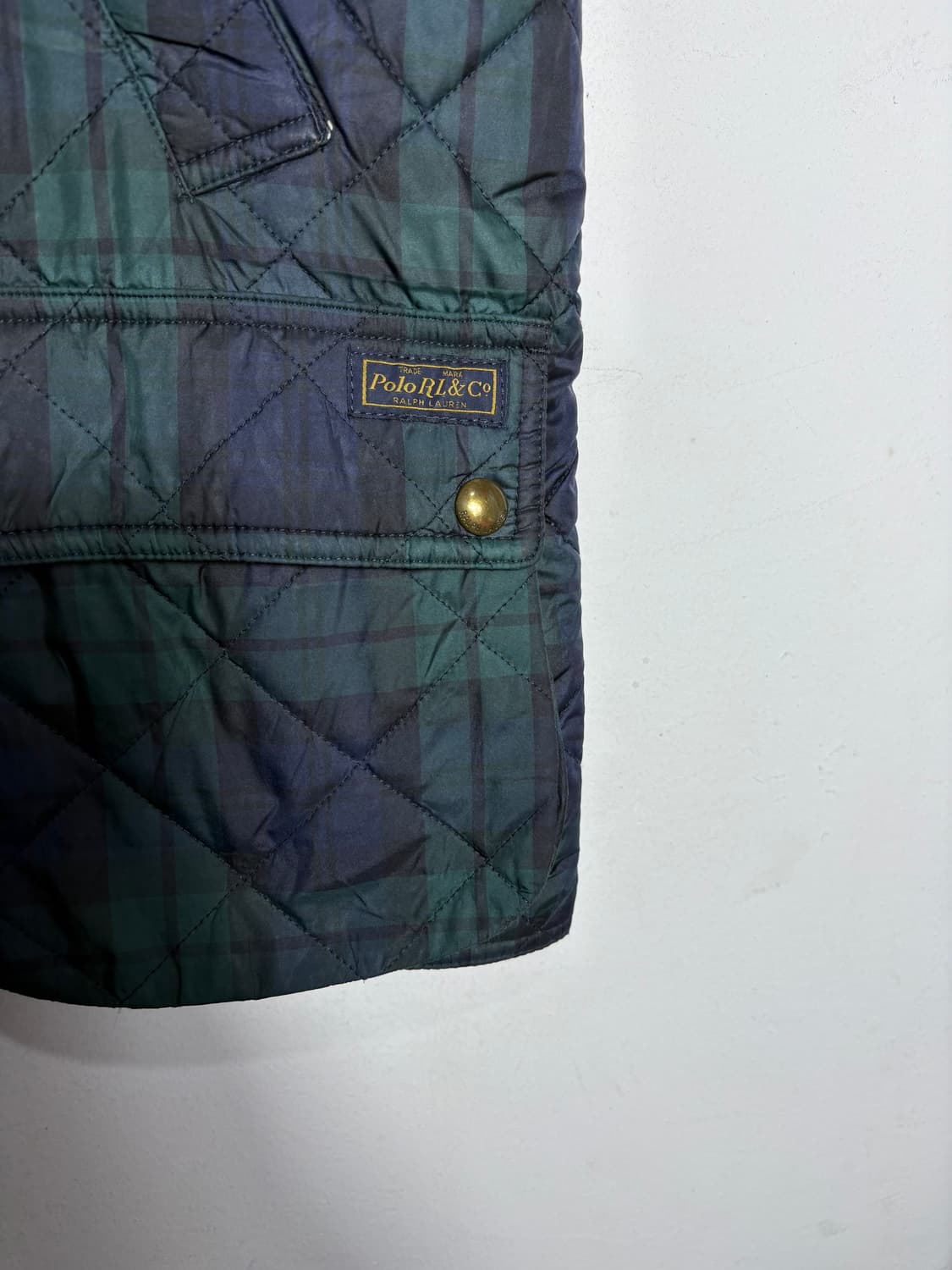 Polo 폴로 체크 패딩 베스트 상품이미지2
