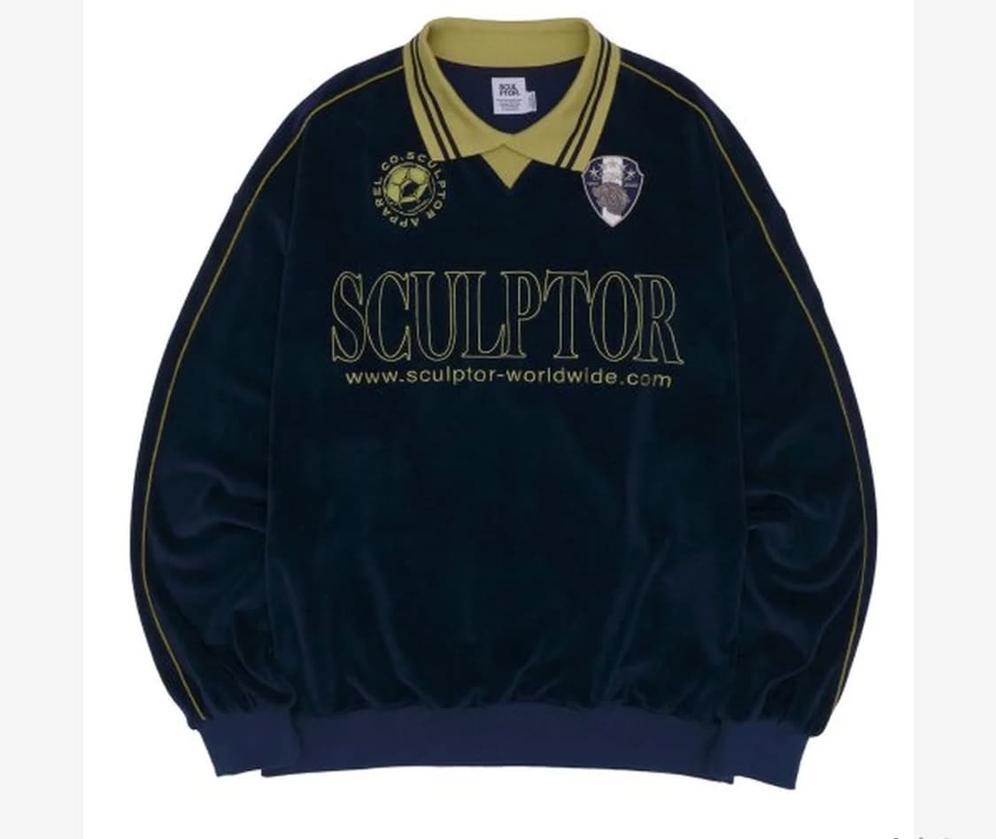 스컬프터 Velour Soccer Jersey 딥네이비 상품이미지1