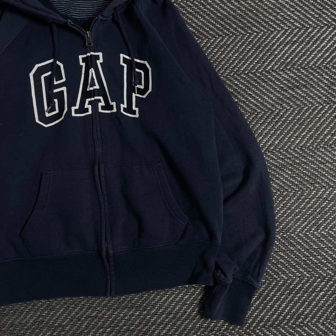 Gap 올드스쿨 빅로고 네이비 후드집업y 3744 상품이미지3