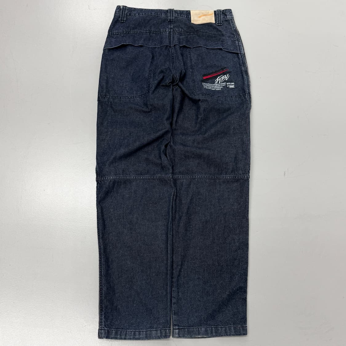 FUBU 후부 힙합 더블니 올드스쿨 새깅 데님팬츠 상품이미지3