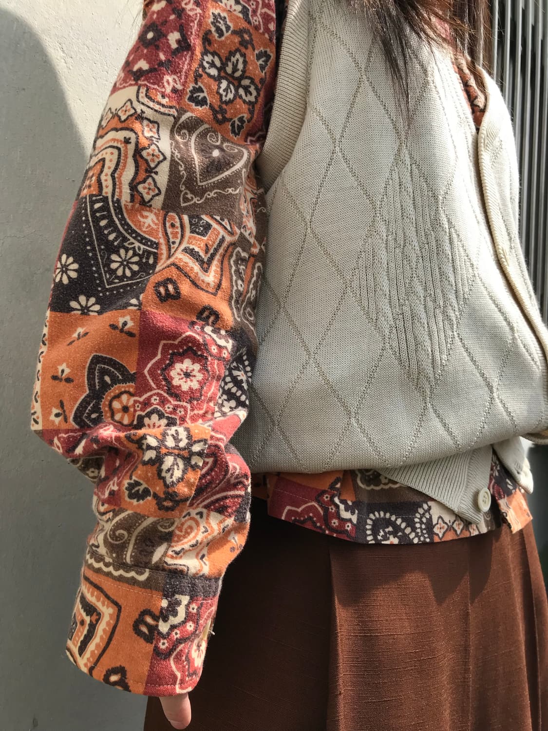 빈티지 페이즐리 패턴 셔츠  상품이미지6