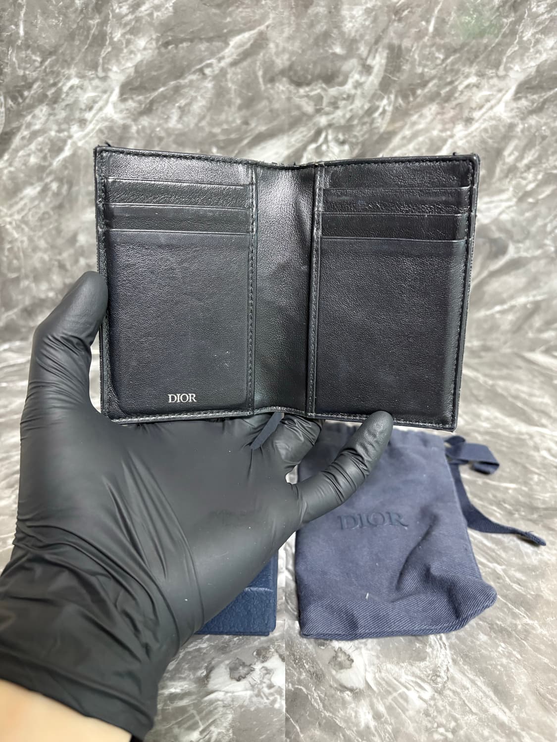 디올 오블리크 자카드 오거나이저 카드지갑 상품이미지3