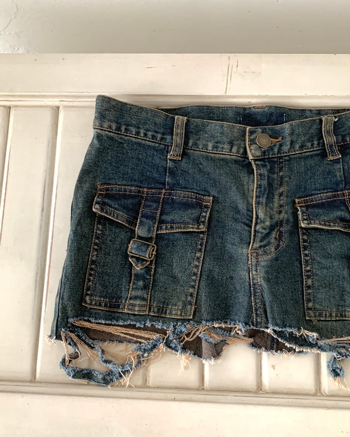 Y2k Pocket detail short denim skirt 상품이미지7