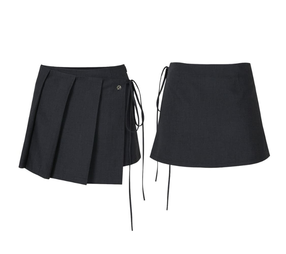 페인오어플레져 레이 미니스커트 (블랙) s 상품이미지1