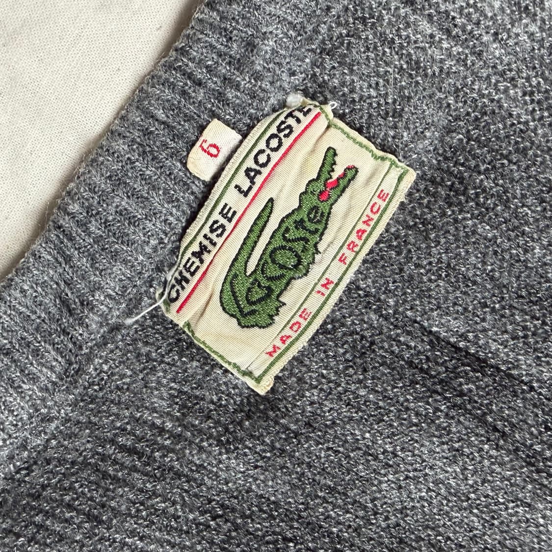 60s - 70s 라코스테 가디건 상품이미지3