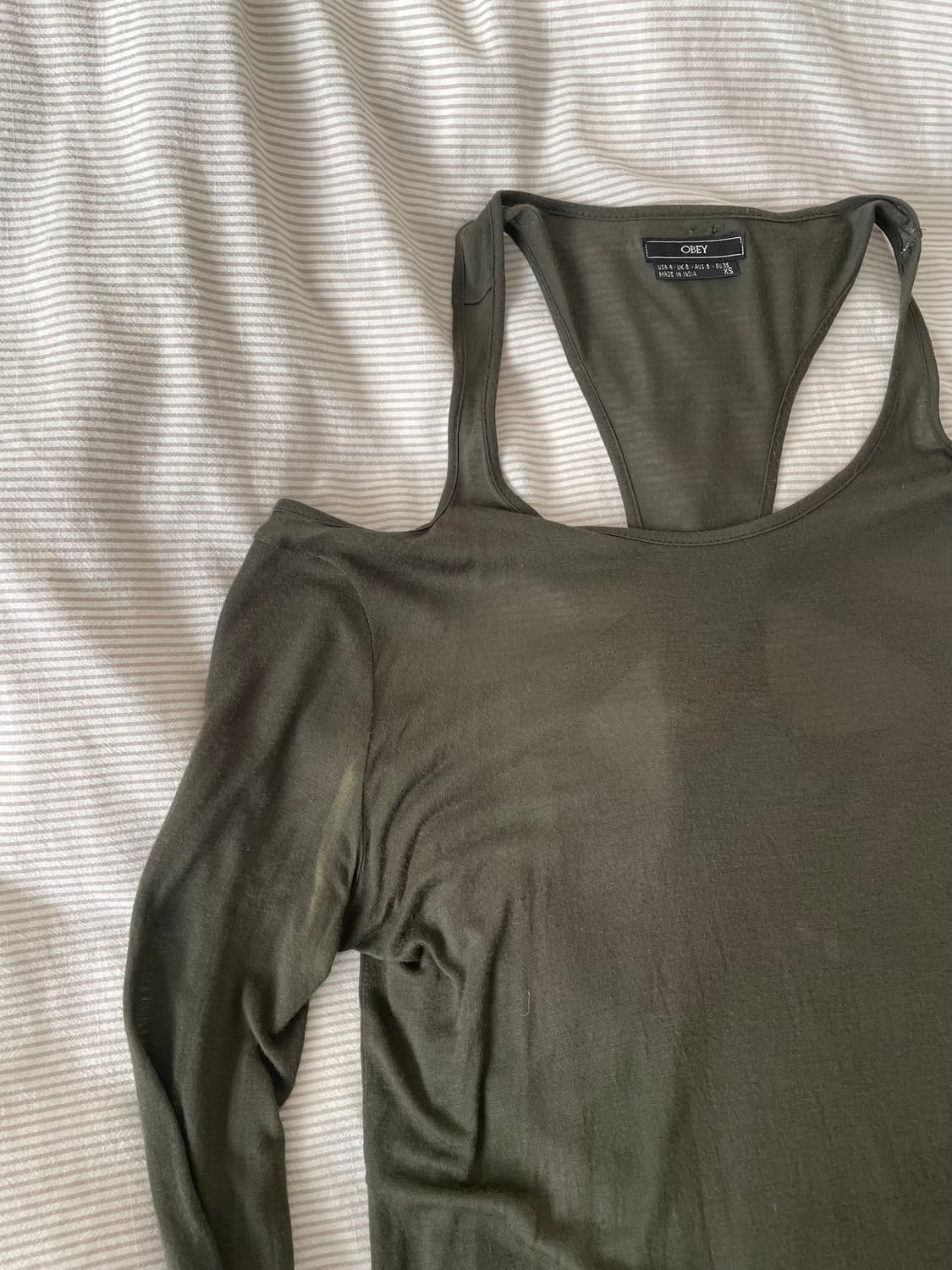 Obey 오프숄더 롱슬리브탑 상품이미지4