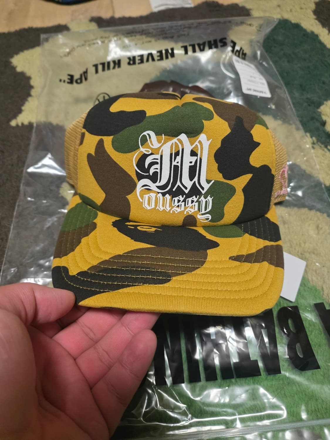 [OS] 베이프 x MOUSSY 1ST 황계 매쉬캡 상품이미지3