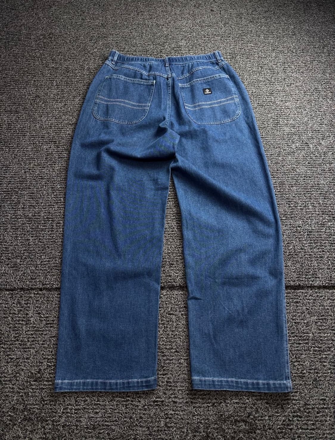 컨버스 니 로고 와이드 인디고 워크 데님 팬츠 4173 상품이미지5