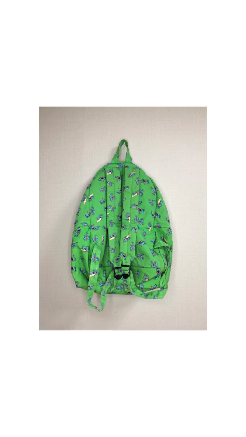 porter x beams 포터 빔즈 콜라보 프린팅 그린 백팩 상품이미지8