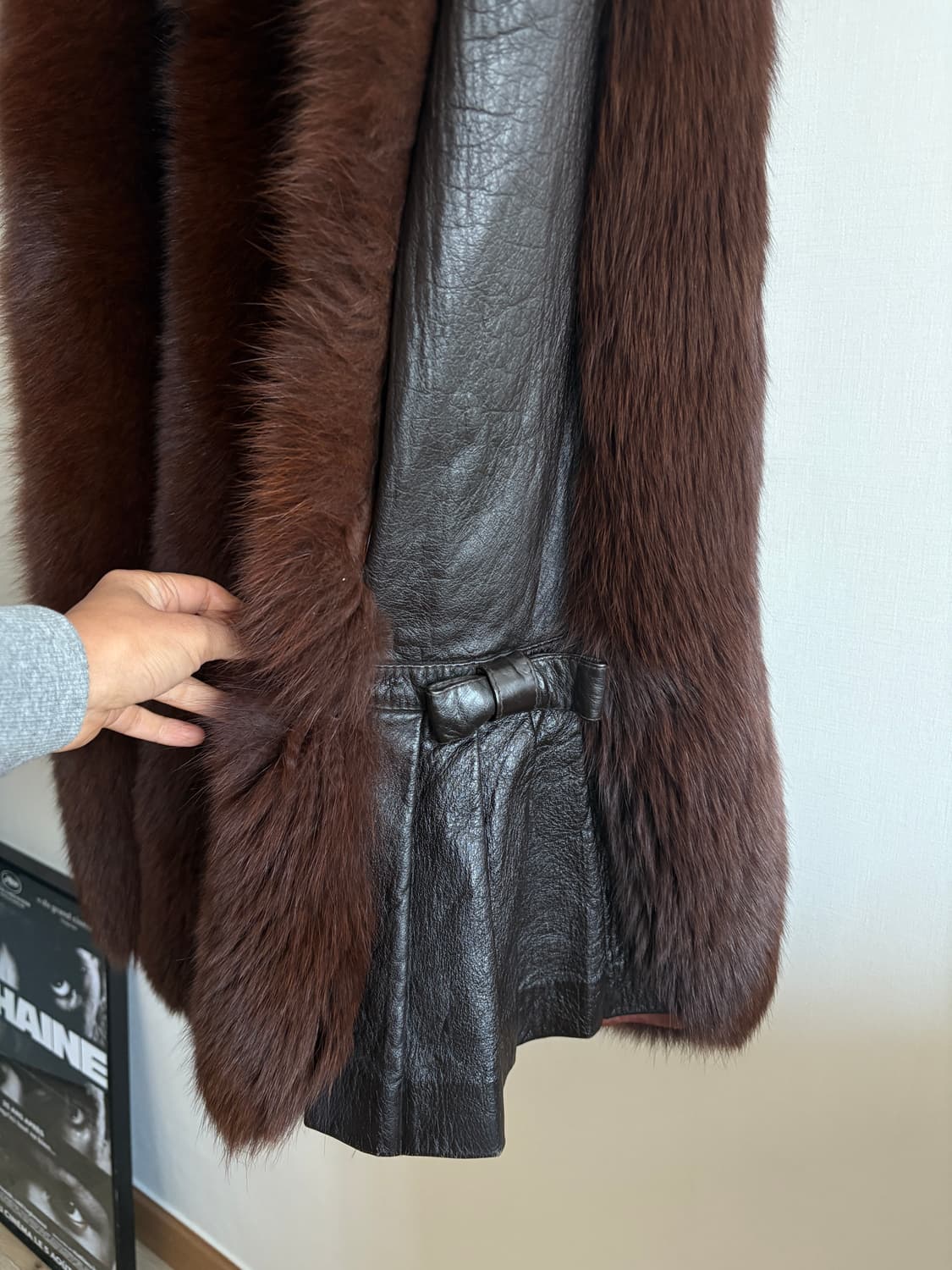 리얼 폭스 퍼 롱 베스트 상품이미지7