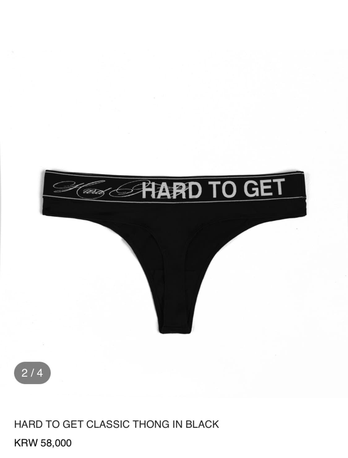 604 SERVICE HARD TO GET CLASSIC THONG IN 상품이미지2