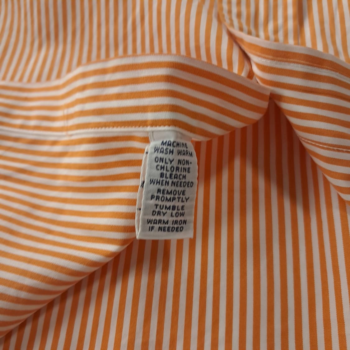 CK375 4XB 폴로 90s 오렌지 스트라이프 반팔 셔츠 남방 상품이미지5