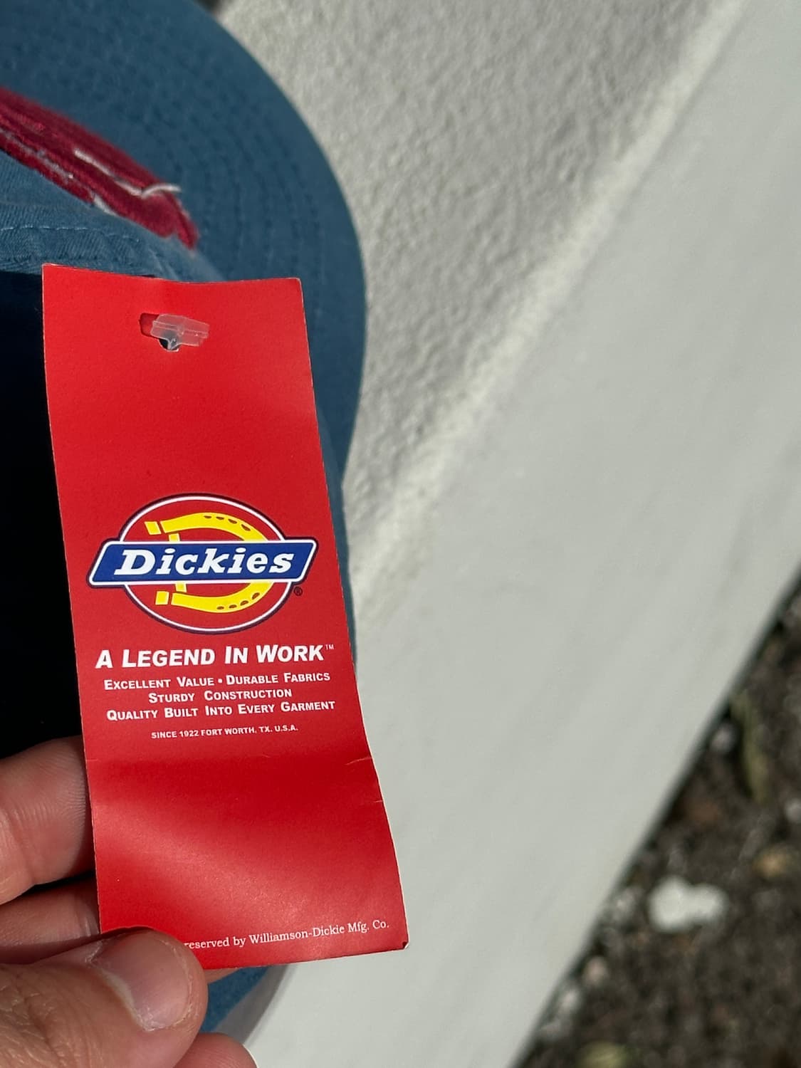 (새상품) [F] 디키즈 빈티지 로고 블루톤 볼캡 모자 상품이미지5