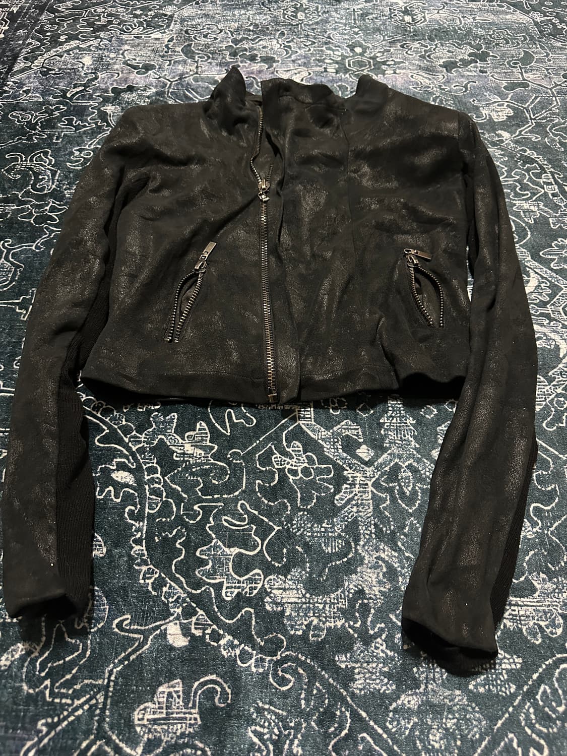 Vintage Highneck short cardigan 상품이미지4