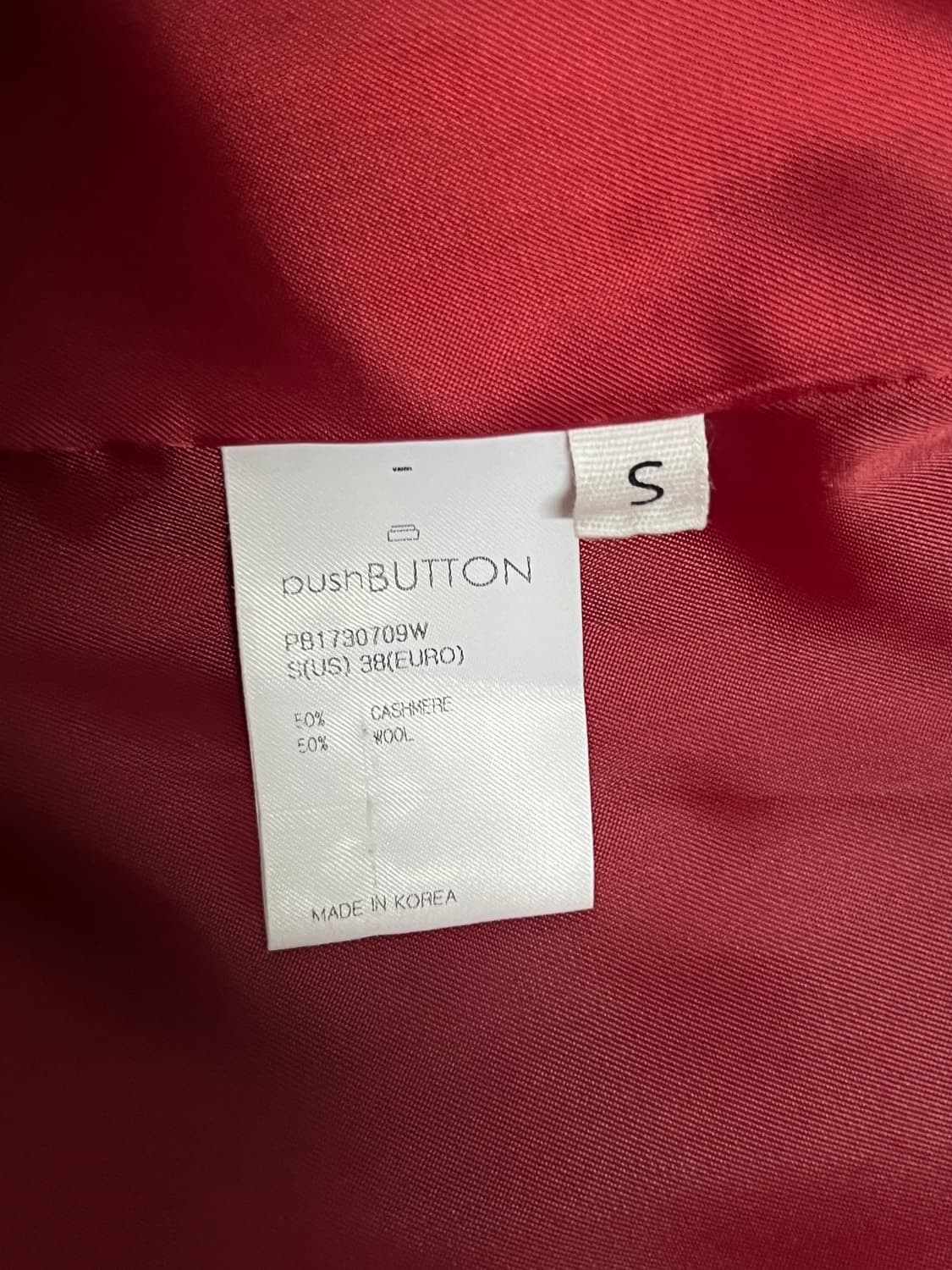 푸시버튼 울캐시 코트 상품이미지6