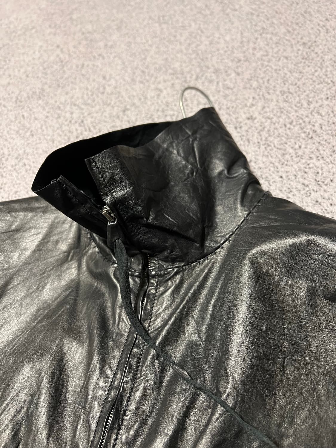 M.a+ maurizio amadei cow leather jacket 상품이미지3