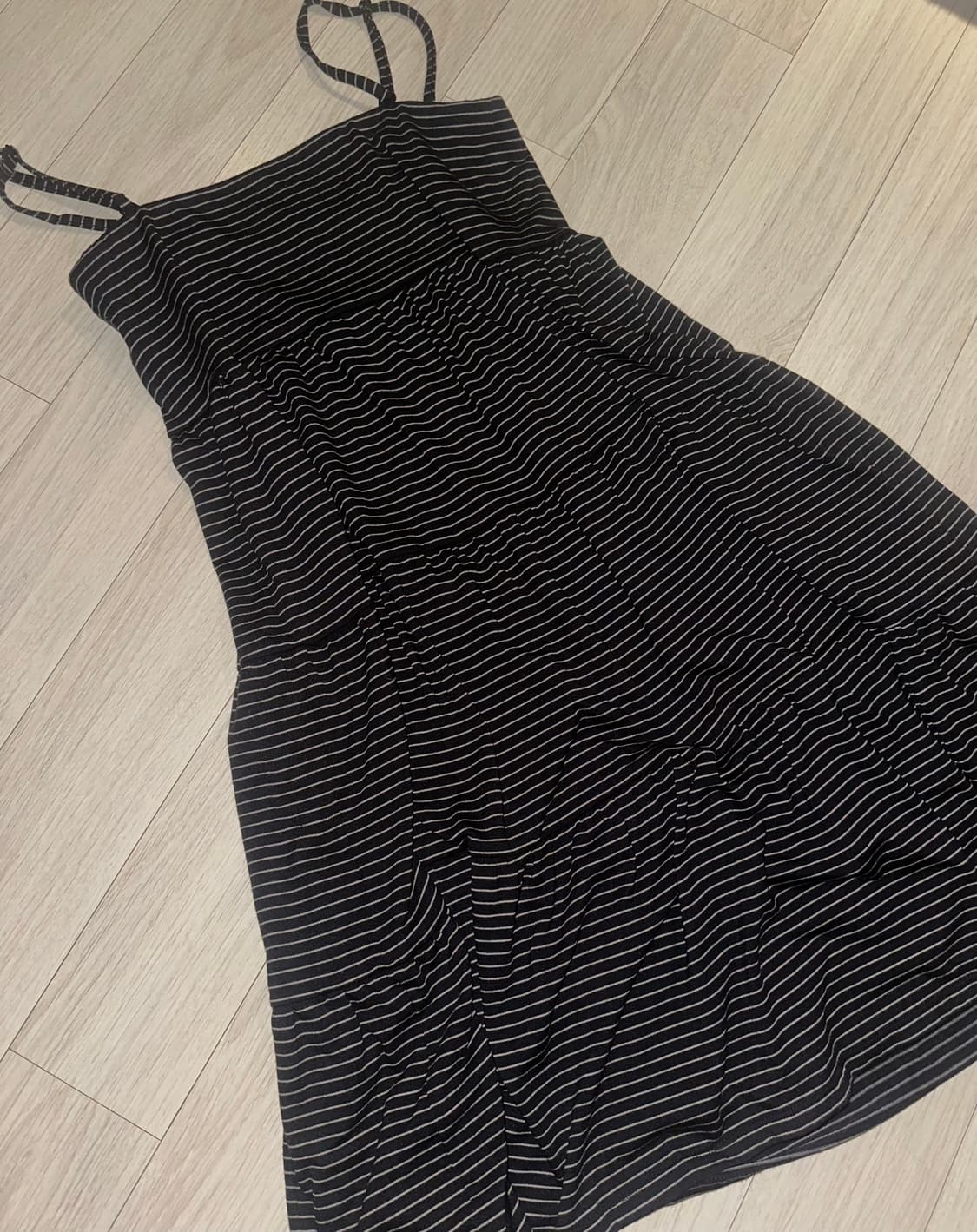 stripe sleeveless one-piece 상품이미지1