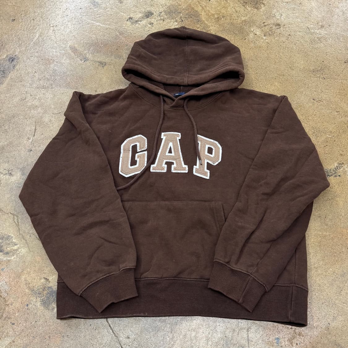 갭 브라운 초코 후드티 상품이미지2