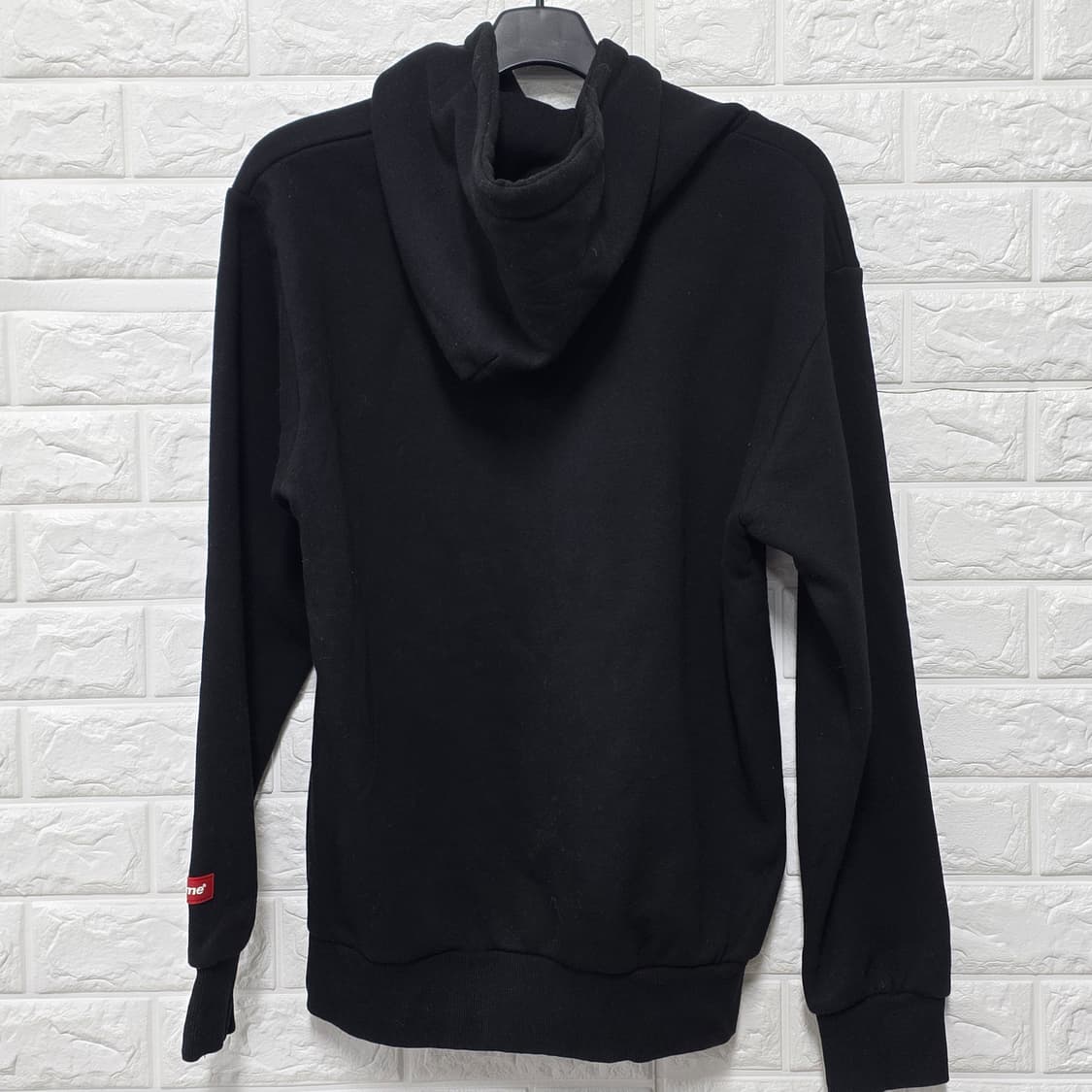 택포// 슈프림 블랙 후드티 L 상품이미지4