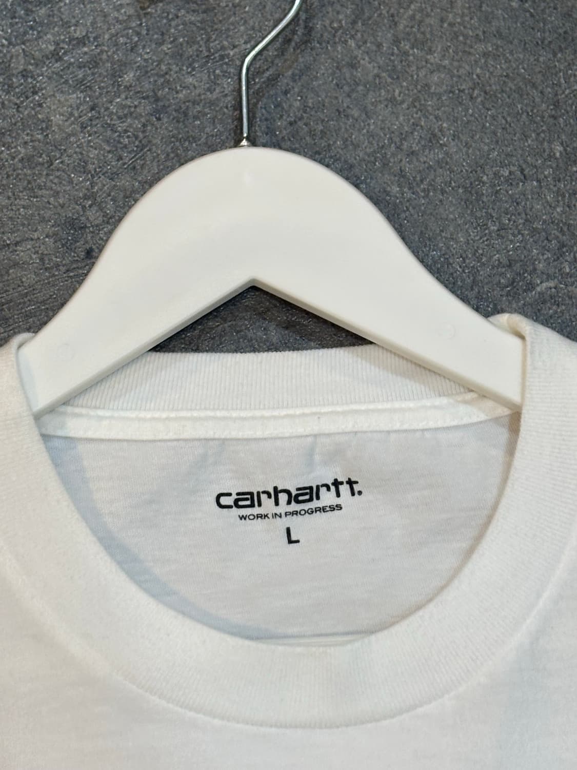 칼하트 WIP 반팔 포켓 티셔츠 화이트 L사이즈 상품이미지5